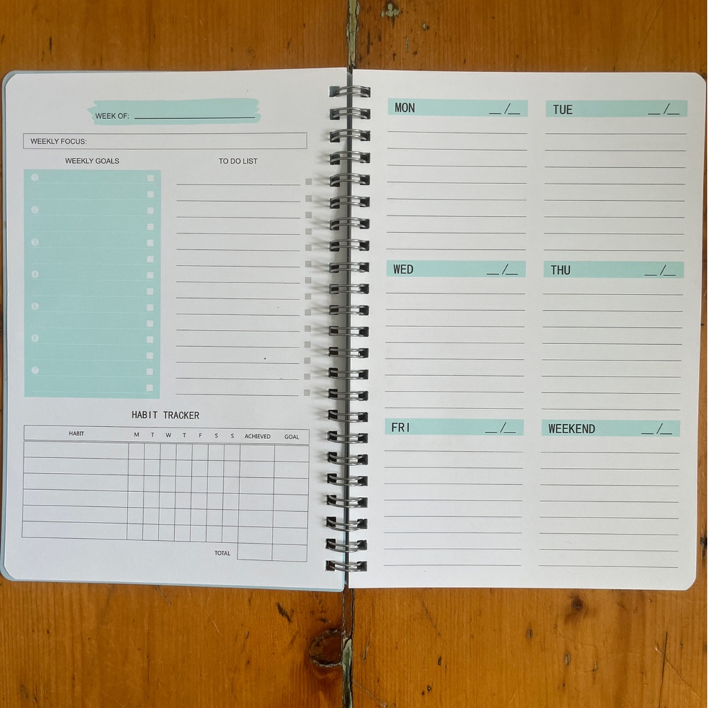 Blue Weekly Planner - Picture 3 of 4